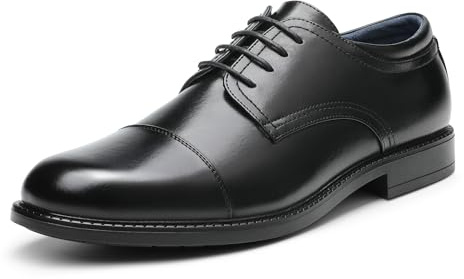 Bruno Marc Herren Anzugschuhe Klassische Derby Schnürhalbschuhe Business Footwear ins Büro,Size 47,Schwarz,DOWNING-01