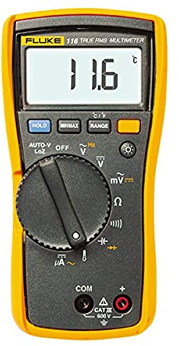 Fluke Digital-Multimeter Kompakt 116 mit Diodentest und Temperaturmessung 2583601