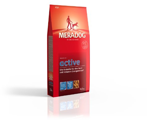 MERA Premium Active Trockenfutter I Kroketten für ausgewachsene Hunde mit erhöhter Aktivität I 12,5 Kg