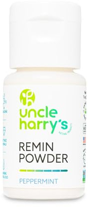 Uncle Harry’s Peppermint Remineralization Tooth Powder | Alkalizing Ionic Minerals and Pure Plant Essences | All Natural Enamel Support | Neutralizes Acids Strengthens Teeth Fluoride Free Vegan 1 oz