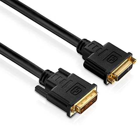 PureLink PI4300-050 Câble d'extension Dual Link DVI (WUXGA (1920x1200)), DVI-D femelle (24+1) à DVI-D mâle (24+1), certifié, 5,00m, noir