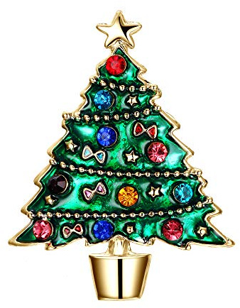 EVER FAITH Kürbis Brosche Pin für Damen lustige Happy Halloween Pins Allerheiligen Kostüm Accessoire Schmuck Geschenke