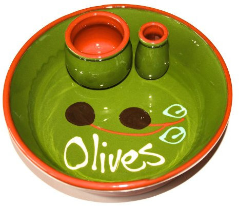 Graupera Olive Dish in Green (15cm)