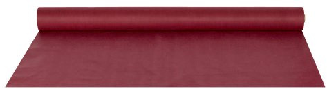 Papstar Tischdecke / Tischtuchrolle bordeaux Soft Selection (1 Stück) 25 x 1.18 m aus PP-Vlies, stoffähnlich; 100% recyclebar, für Haushalt oder Outdoor-Events, #82343