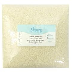 White Beeswax Pellets 1kg - Cosmetic Grade for Candles, Soaps, Lip Balms and Lotions