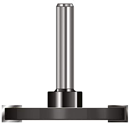 ENT 13960 Fresa per scanalatura carburo, Gambo (S) 8 mm, diametro (D) 40 mm, NL 2 mm, GL 50 mm, montata su mandrino di posizionamento