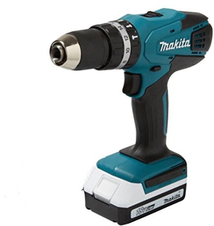 Makita Cordless 18 V Combi Drill Set with Battery, Charger and Case