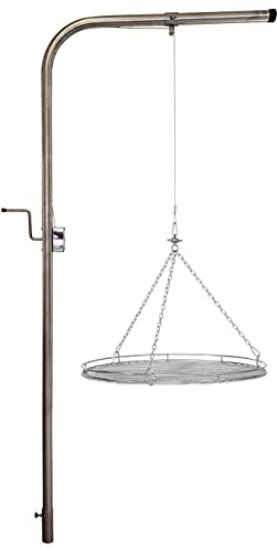 Galgengrill mit Grillrost 100 cm aus Edelstahl
