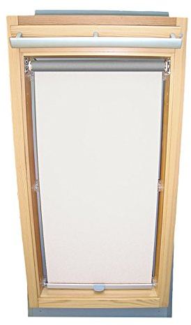 Easy-Shadow Dachfenster Abdunkelungsrollo Basis Rollo Thermo für Typ Roto WDF 410-420 H Größe 10/11 - in der Farbe weiß