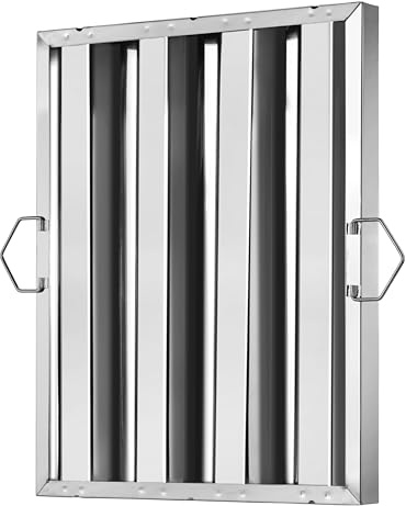New Star Foodservice 54316 Stainless Steel Hood Filter, 16 W x 20 H