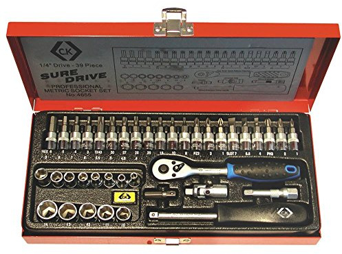 C.K 4655 Sure Drive Socket Set 1/4-Inch Drive (39 Pieces)