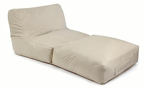 Peak Plus beige Der Outdoor-Sitzsack für den Garten und die Terrasse Ganzjährig Outdoor geeignet