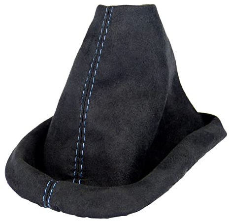 Schaltsack für VW Passat B5 3B 3BG - Bj. 1996 - 2005 - weiche Mikrofaser - Schwarz - Blau - Schaltmanschette - Manschette für Gangschaltung - Schalthebelmanschette für Schaltgetriebe - A0122