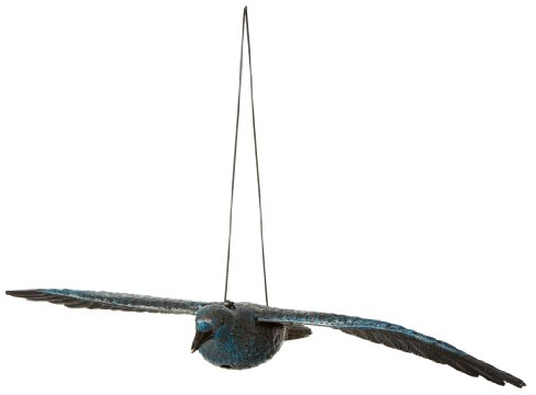 Dehner Bird Scarer, Flying Raven, Approx. 83 x 40 x 32 cm, Black