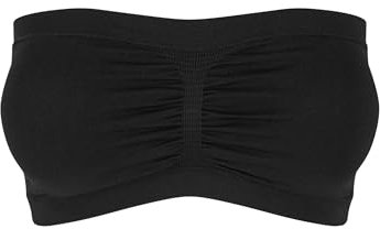 Urban Classics Ladies Pads Bandeau, Top Donna, Nero (black 7), XL