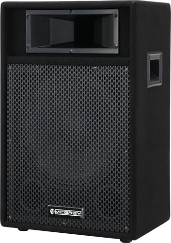McGrey PA-112 Passive PA Lautsprecher Box 300 Watt, 12 (30 cm) Speaker | Passiver 2-Wege Lautsprecher mit Piezo-Hochtöner, 2 (5 cm) Hochtontreiber, Trapezförmiges Gehäuse, Leistung: 75 Watt (RMS)