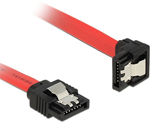 Delock Cable SATA SATA III -> SATA down macho a macho, 0,50 m, color rojo