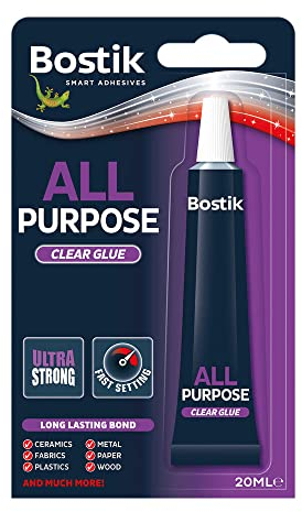 Bostik 20ml All Purpose Glue - Clear (Pack of 6)