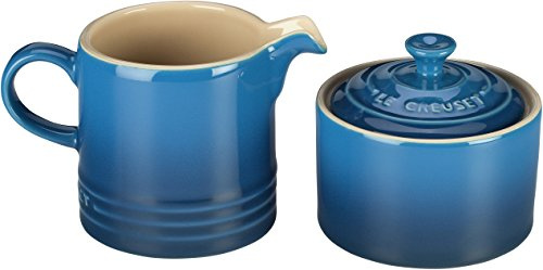 Le Creuset Stoneware crema y azúcar Set – blanco