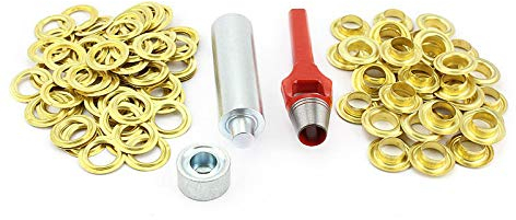 Profi Ösenset 20mm x 50 Ösen Messing DIN 7332 Locheisen Ösenwerkzeug Ösenstempel
