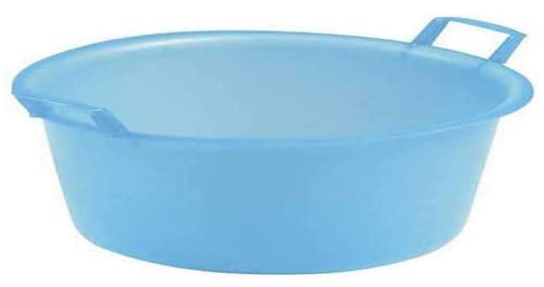 Stefanplast PE Rundbecken Neutral/Hellblau, 30 Liter