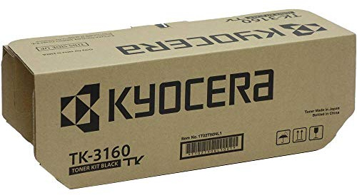 Kyocera TK-3160 Original Toner Schwarz 1T02T90NL1. Toner Drucker kompatibel für ECOSYS M3145dn, ECOSYS M3645dn, ECOSYS P3045dn, ECOSYS P3050dn, ECOSYS P3055dn, ECOSYS P3060dn