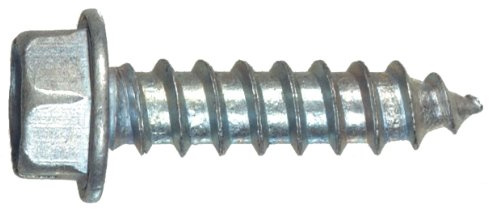 The Hillman Group 70310 12-Inch x 1/2-Inch Hex Washer Head Slotted Sheet Metal Screw, 100-Pack, zinc