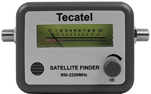 CABLEPELADO Apuntador medidor Satélite Acústico | Satfinder | Localizador de Satélites Analógico | Acústico | Pantalla LCD | Básico