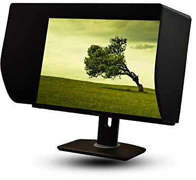 iLooker 23E 23&24 inch Ultr-Slim Frame LCD LED Video Monitor Hood Sunshade Sunhood for dell HP Viewsonic Philips Samsung LG EIZO NEC ASUS Acer BENQ AOC Lenovo, Fits Monitor Frame Width 530-550mm