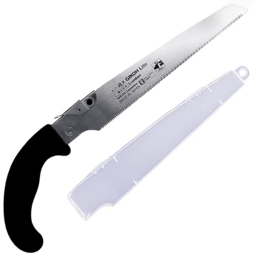 KAKURI Japanese Hand Saw [Woodworking] 8.5 Japanese Pull Saw with Blade Cover, Made in Japan