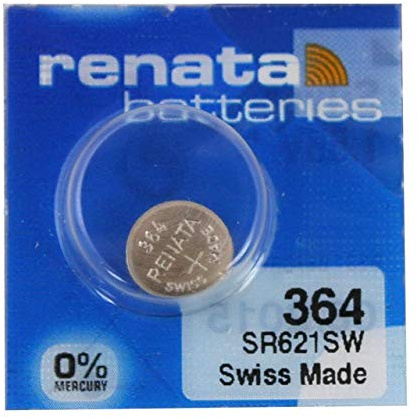 Renata 364 SR621SW Uhrenbatterie, Swiss Made, 1,55 V, 10 Stück
