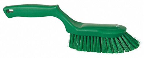 Vikan 41692 Fine Sweep Hand Brush, Polypropylene, Polyester Bristle, 13-1/2, Green