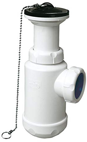 Jimtem M103161 - Sifon botella extensible corto horizontal valvula s-135 1 1/4