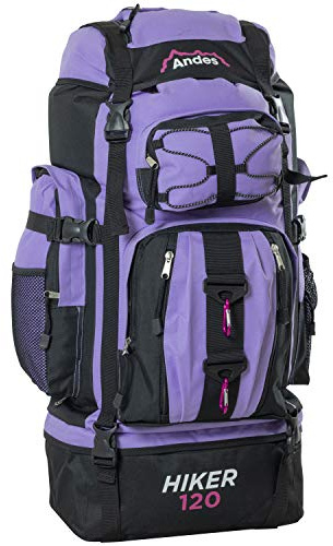 Andes 120L Hiker Backpack Extra Large Hiking/Camping Luggage Rucksack