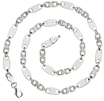 925 Silberkette: Plattenkette Silber 8,5mm 55cm - PLK-8.5-55
