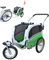 PAPILIOSHOP Argo – Klappbarer Hundeanhänger, Hundewagen und Fahrradanhänger für Hunde in S, M, L, Stabil und Belüftet, Ideal für Tiertransport und Outdoor-Aktivitäten (Grün small)