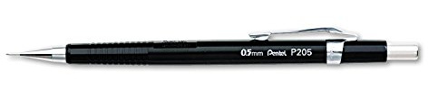 Pentel Sharp 200 P205-A Druckbleistift, 0.5 mm, Härtegrad HB, schwarz (1er Pack)