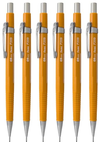 Pentel P209-G P209-G Druckbleistift, 0,9 mm, Gelb, nachfüllbar, P200 Serie