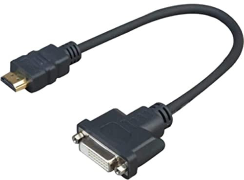 VivoLink prohdmiadapdvi 0.2 m hdmi dvi Noir Adaptateur de câble vidéo – adaptateurs de câble vidéo (0,2 m, HDMI, DVI, Mâle/Femelle, Noir)