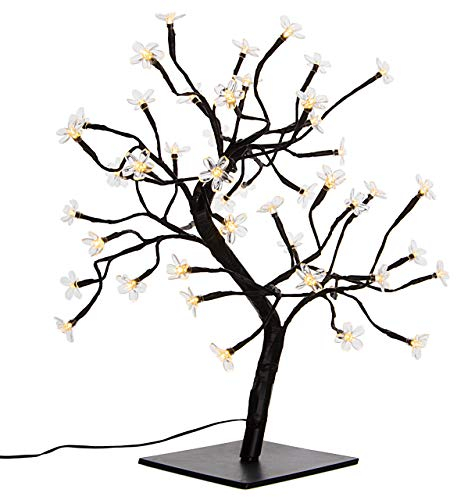 LED 48er Baum mit Blüten warm weiß Lichterbaum Weihnachten Weihnachtsdeko 45 cm by Nipach GmbH