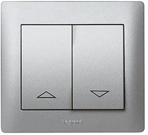 Legrand galea life - Tecla mando persiana doble interruptor pulsador galea aluminio