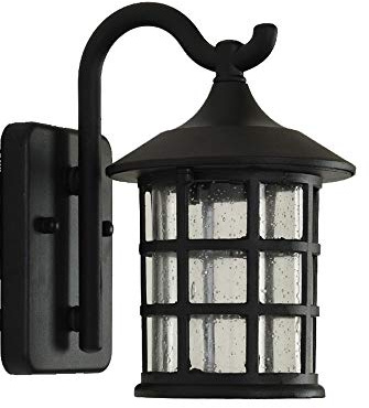 VanMe Antike, Rustikale Eisen Wandleuchte Wasserdichte Outdoor Wandleuchte Vintage Licht Flur Wandleuchter, Schwarz