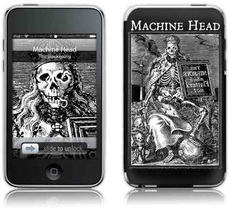 MusicSkins Maskinhuvud – Svärtning för Apple iPod touch (2:a/3:e generationen)