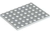 LEGO 4x 3033 Plate 6x10 | White
