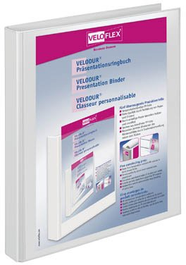 VELODUR® Prasentations-Ringbucher VELOFLEX DIN A4 mit 2 Rund-Ringen fur 100 Blatt 2,0 cm breit 16 mm ohne Drahtniederhalter