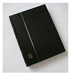 GOLDHAHN-Luxus-60 weiße Seiten A4 Briefmarkenalbum Einsteckbuch schwarzer Einband