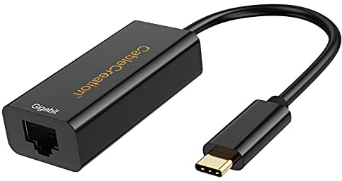 USB C Ethernet Adapter for Mac, CableCreation RJ45 to USB C Thunderbolt 3 Gigabit Ethernet Lan Network Adapter work for MacBook Pro, Air,iPad Pro,XPS and More
