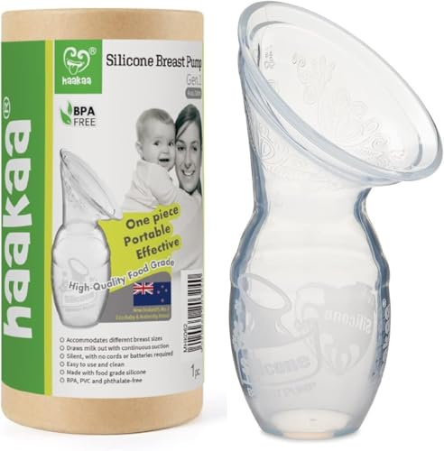 Haakaa Generation 1 Silicone Breast Pump, 100 ml Capacity