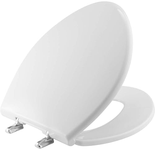 BEMIS 1000CPT Paramont Heavy Duty OVERSIZED Closed Front Toilet Seat with 1,000 lb Weight limit will Never Loosen & Reduce Call-backs, ROUND/ELONGATED, Plastic, White