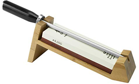 Shun DM0610 Classic 3-Piece Whetstone Sharpening System, Wood, 9